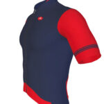 Imagen lateral del maillot revolution blue trouble